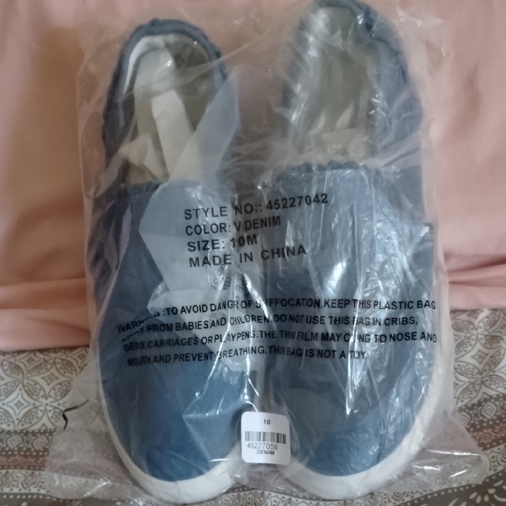 Denim Blue Slip-On Shoes